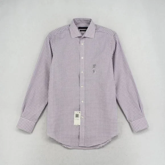 Tommy Hilfiger | Shirts | Tommy Hilfiger Dress Shirt Mens Athletic Fit  Stretch Button Up Purple 45 3233 | Poshmark